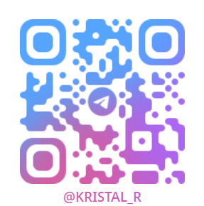 QR-код для связи с клининговой компанией CRYSTAL в WhatsApp